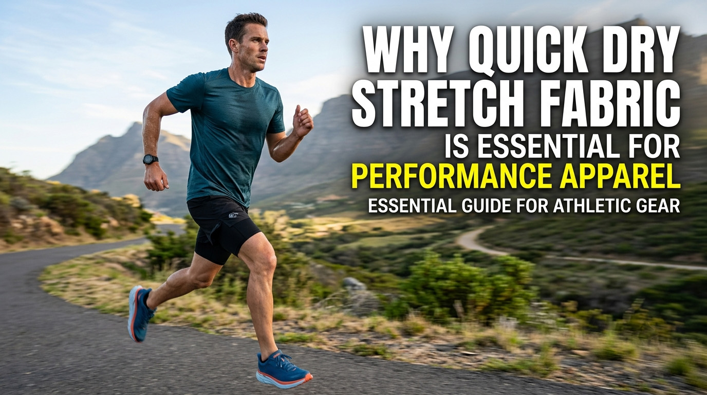 速乾性のあるストレッチ素材がパフォーマンスアパレルに不可欠な理由