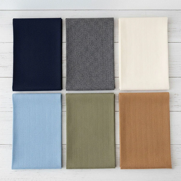 ポリエステルヘリンボーンオックスフォード生地