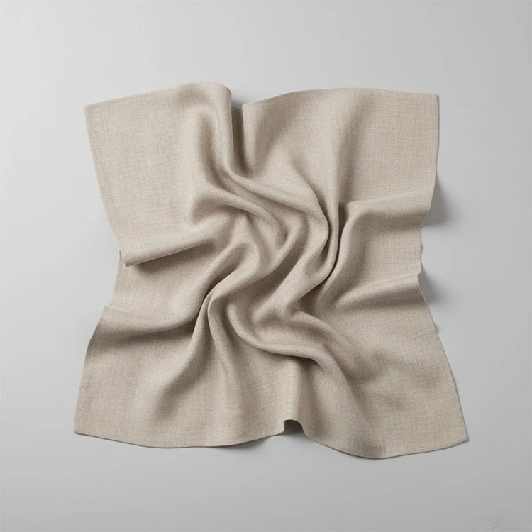 しわになりにくいピュアリネン生地